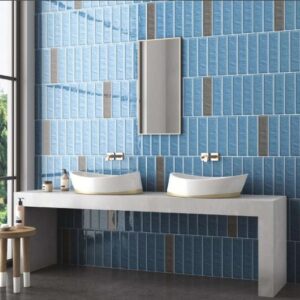 subway tile blue color 3*12 inches