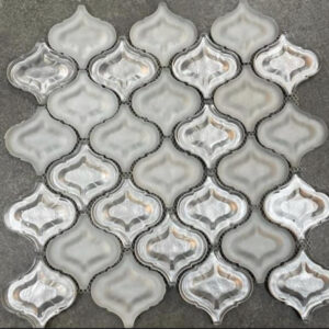 Lantern shape white mosaic tile