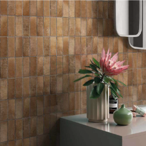 Marvello Brown Stone look and subway look grey color rustic tile